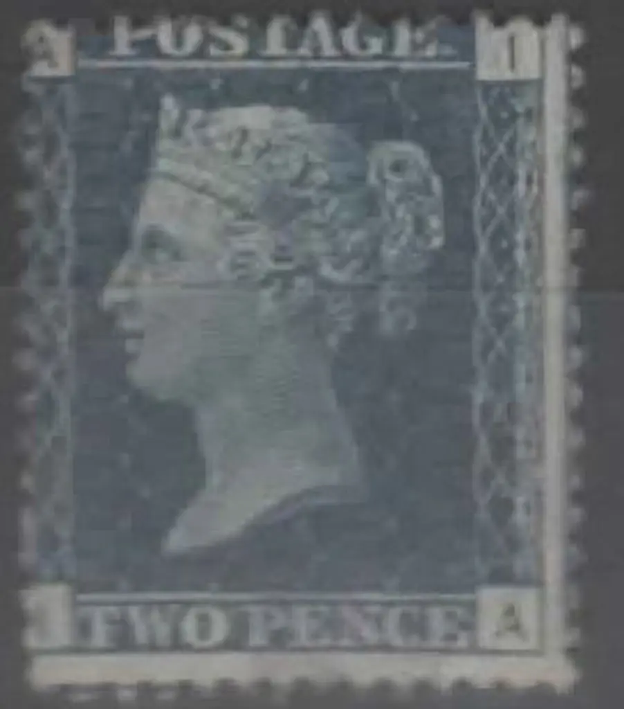 1858/79 2d blue QV, plate 15. MLH but poorly ... Image 1++