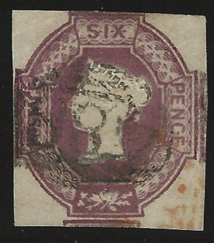 1847/54 6d dull lilac embossed with two large ... Image 1++