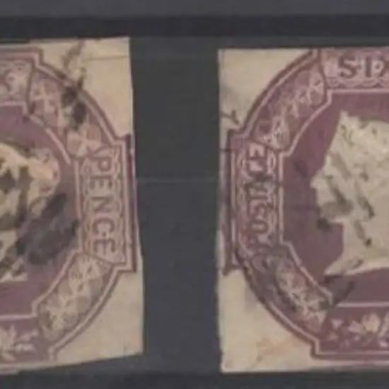 1847/54 6d embossed in all four catalogued shades. ...