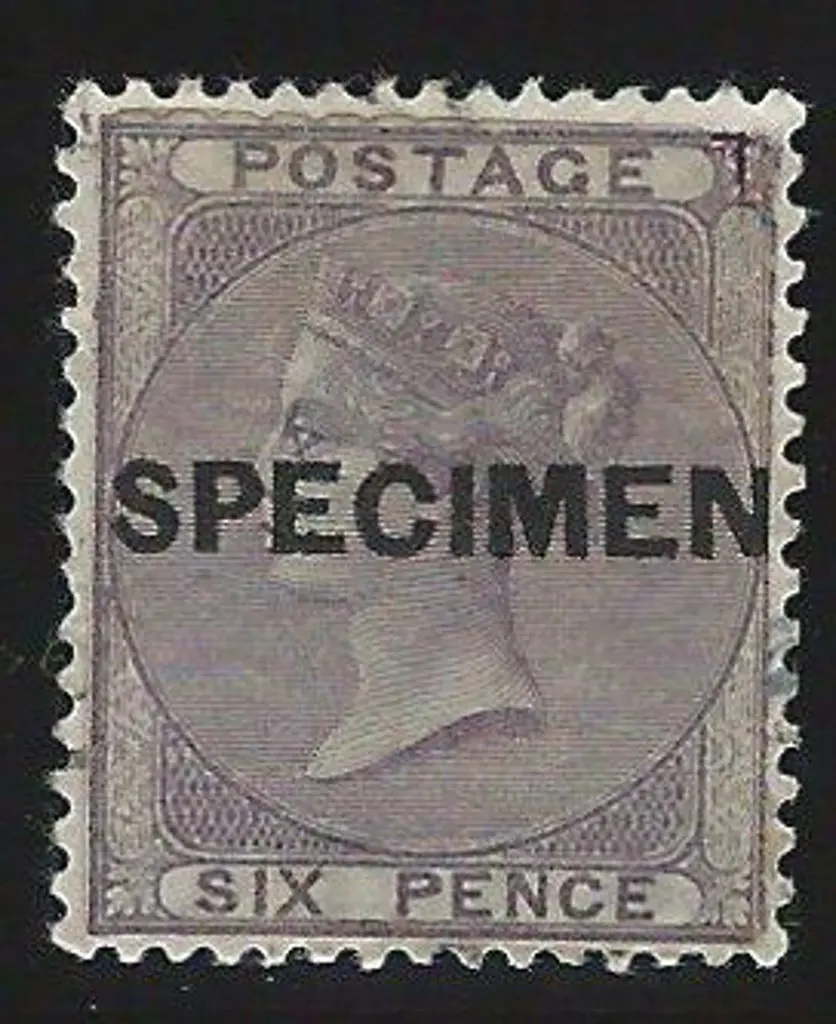 1855/57 6d deep lilac QV ovptd "SPECIMEN" (SG type ... Image 1++