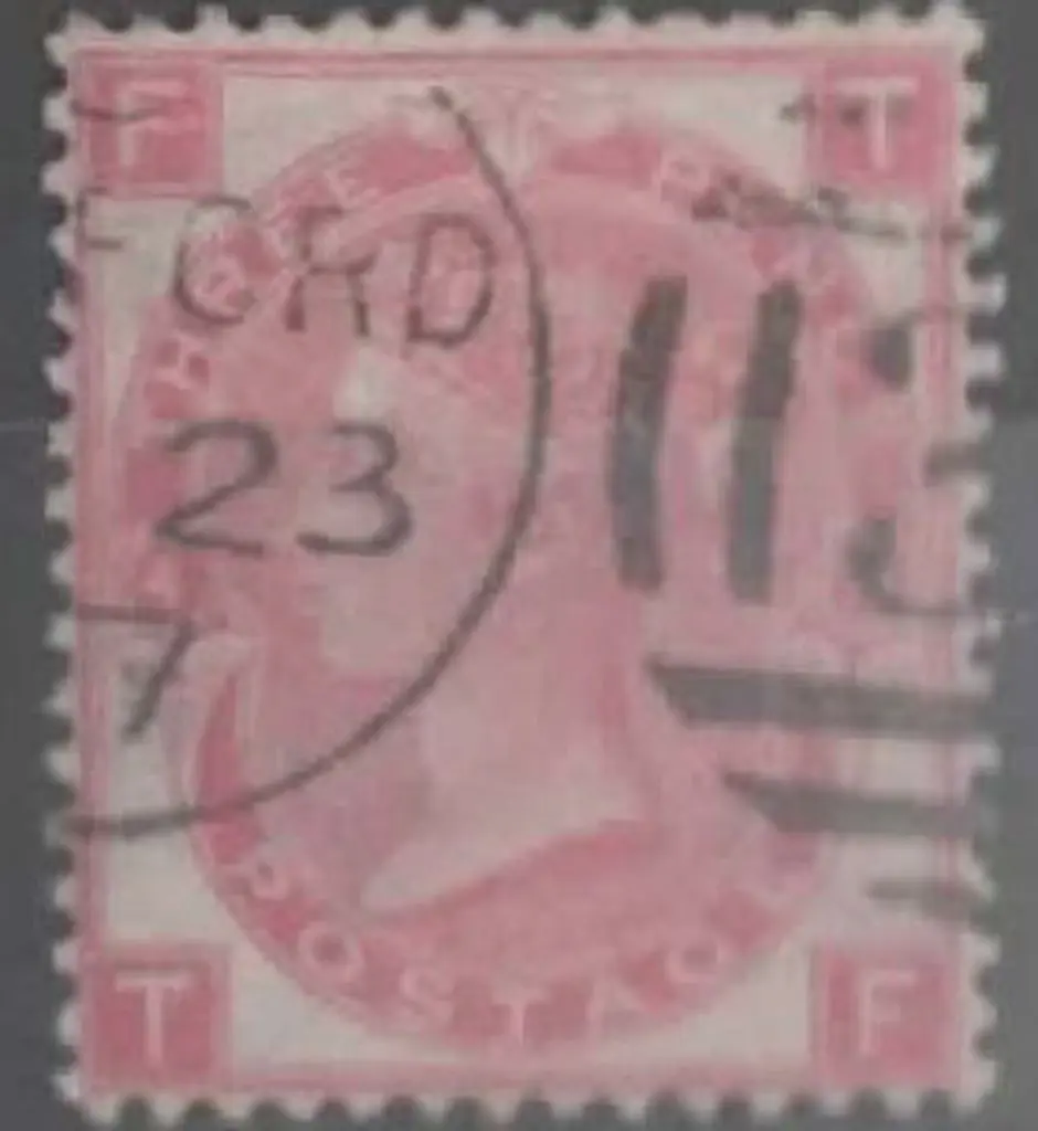 1865 3d rose, plate 4 F/U by crisp part duplex ... Image 1++