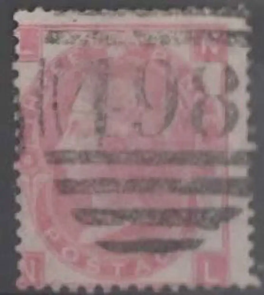 1862 3d rose, plate 4 with wmk inverted. Good used ... Image 1++