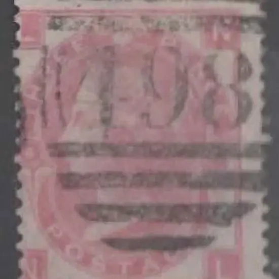 1862 3d rose, plate 4 with wmk inverted. Good used ...