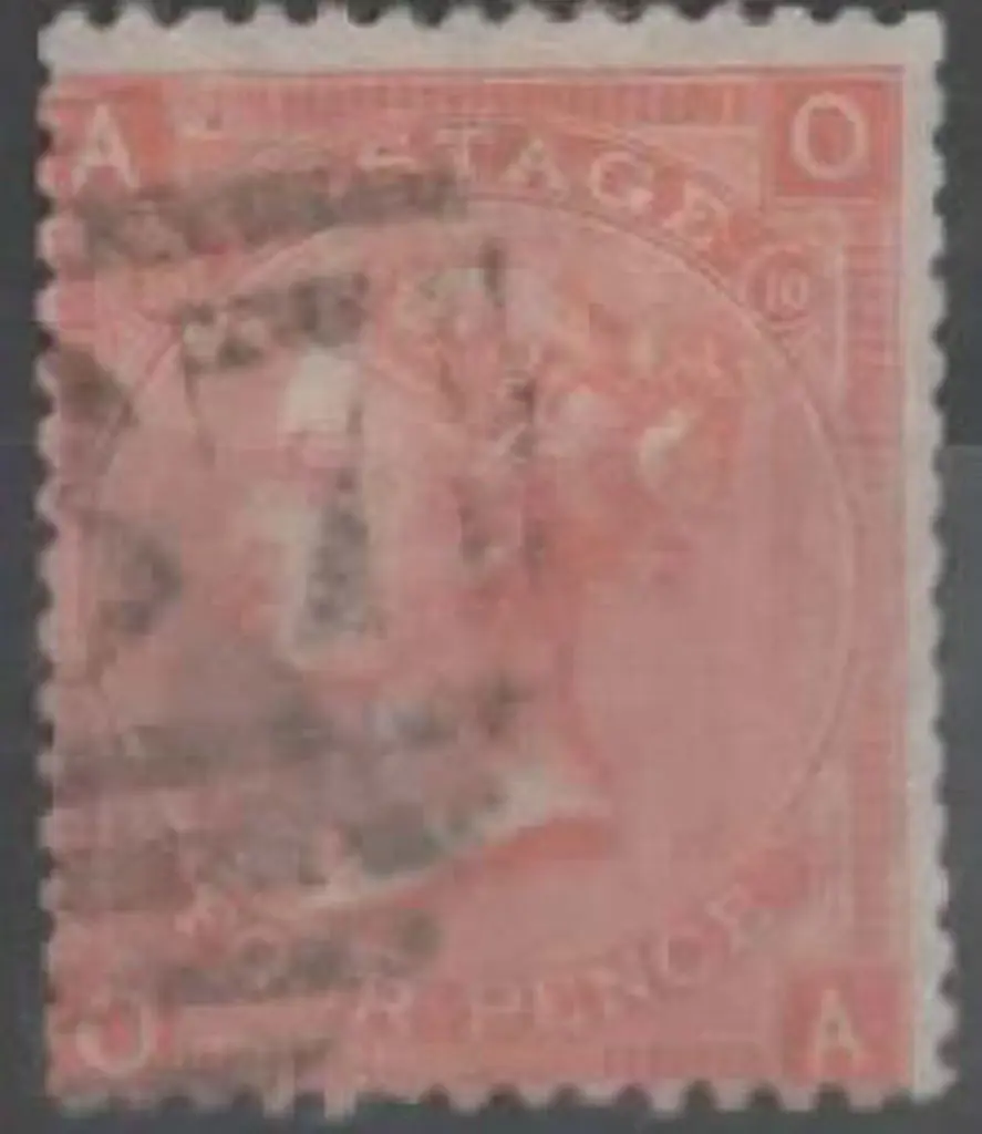 1865 4d vermilion QV, Plate 10 with light partial ... Image 1++