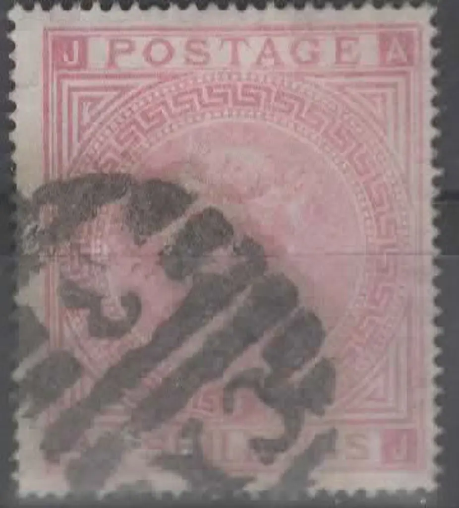 1867/83 5/- pale rose, Plate 2 with bold "CX/3" BN ... Image 1++