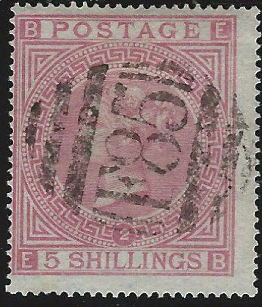 1867/83 5/- pale rose, Plate 2 with "F85" ... Image 1++