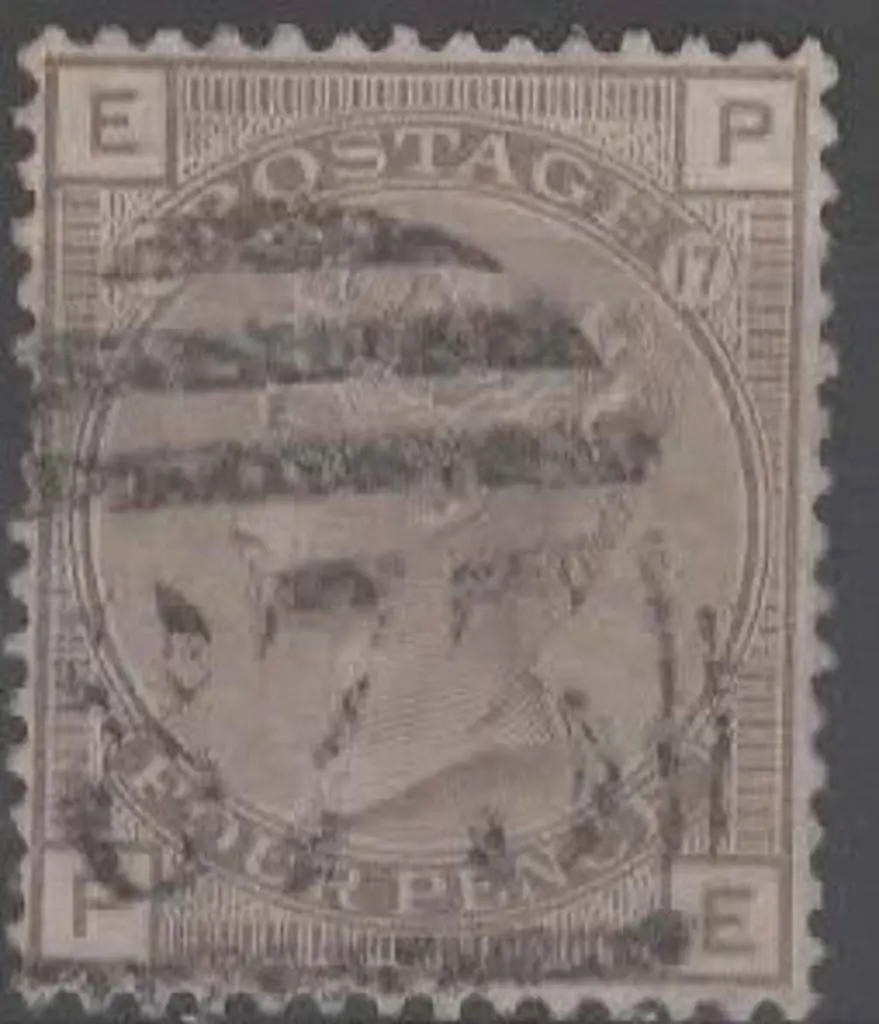 1873/80 4d grey brown with large garter wmk. Good ... Image 1++