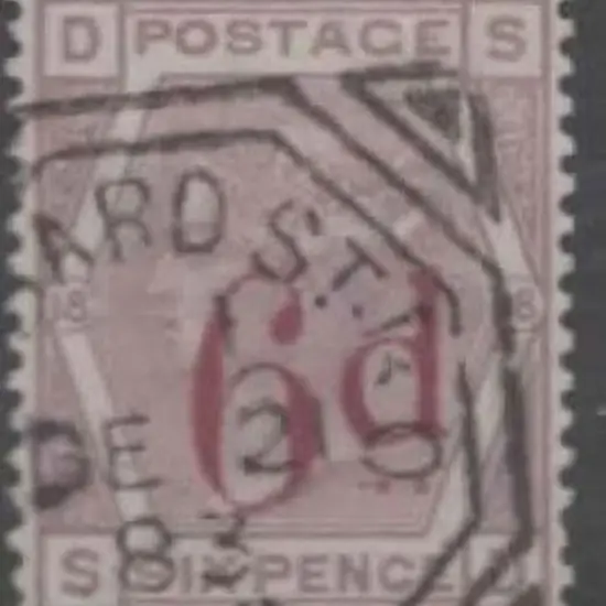 1883 6d on 6d lilac surcharge. Fine used with part ...