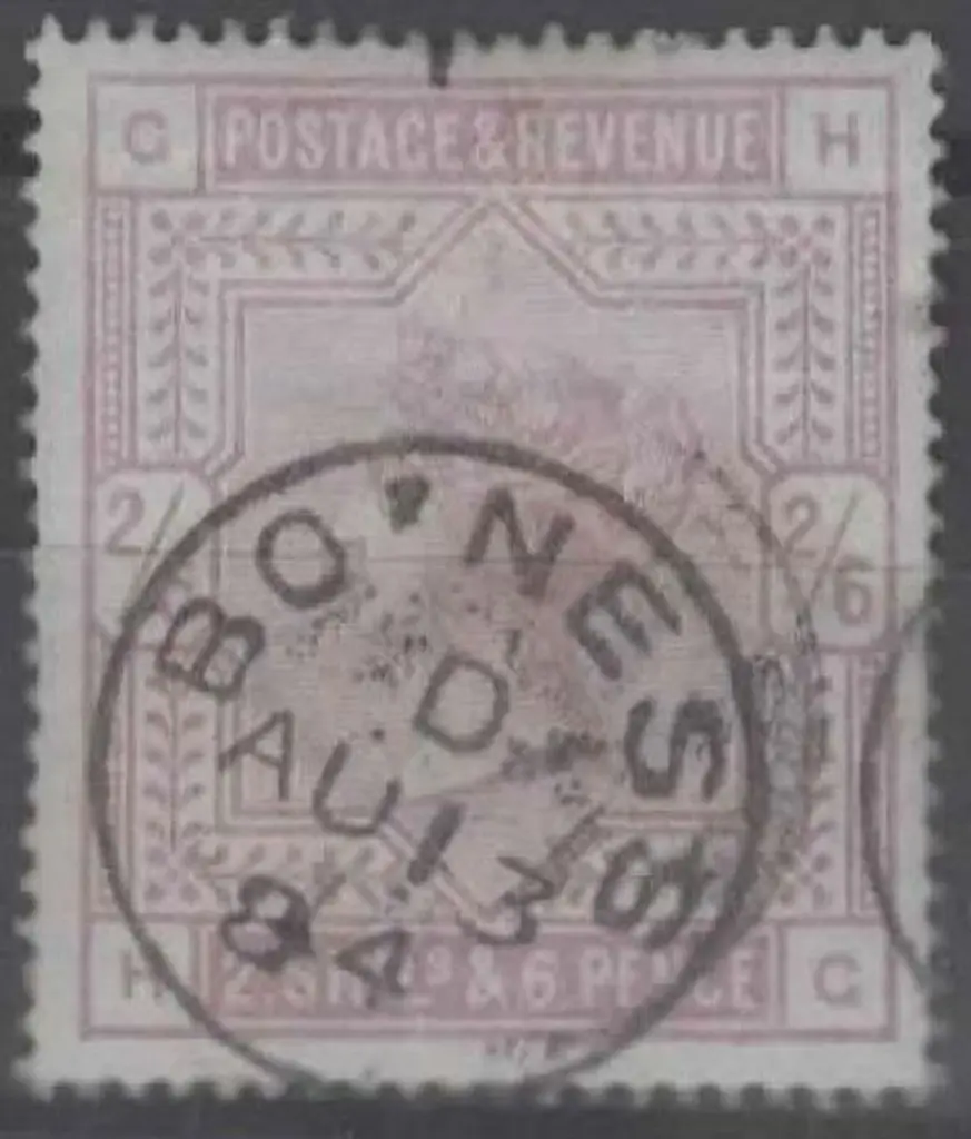 1883/84 2/6d lilac on blued paper. Mark at top but ... Image 1++