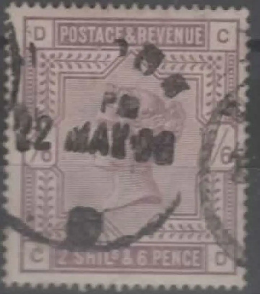 1883/84 2/6d lilac good used with 22 MAY 1896 ... Image 1++
