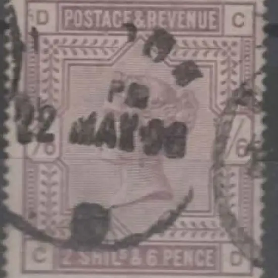 1883/84 2/6d lilac good used with 22 MAY 1896 ...