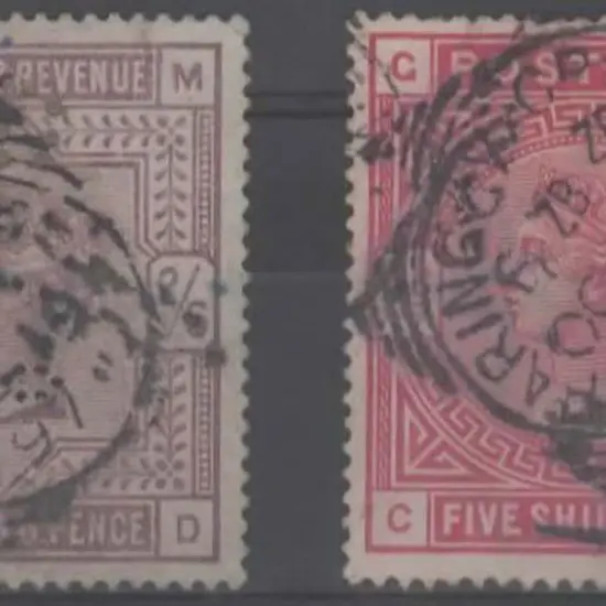 1883/84 2/6d lilac QV perfined "G.&.Co" with ...
