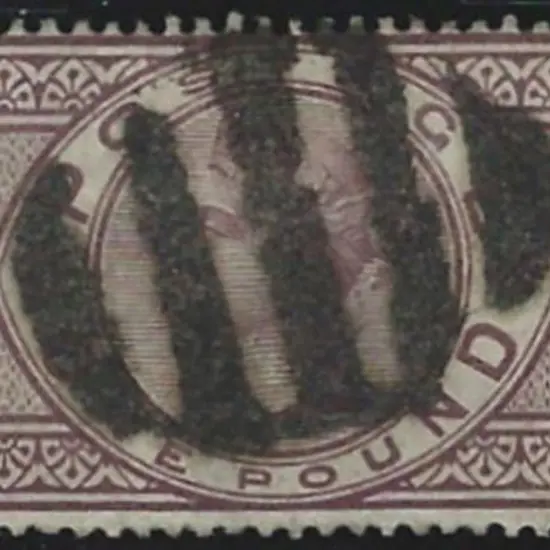 1884 £1 brown-lilac, wmk Three Imperial Crowns. ...