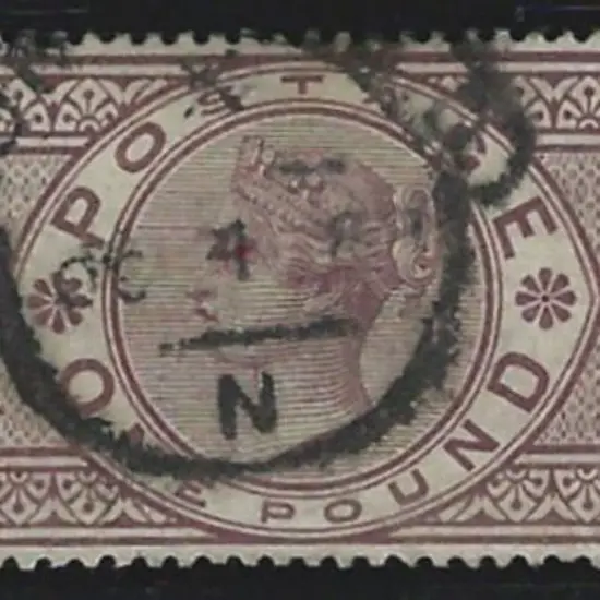 1888 £1 brown-lilac, wmk Three Orbs. Good to fine ...