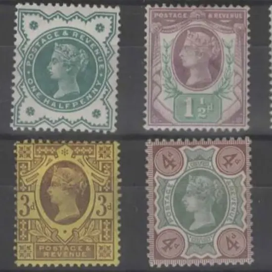 1887/92 Jubilee set to 4½d MLH. The 1½d with ...