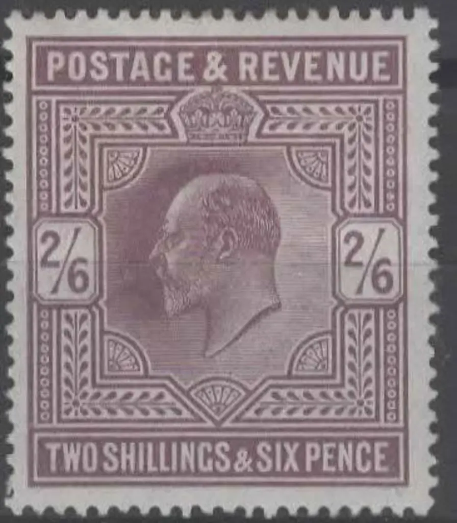 1902 2/6d pale dull purple KEVII. Fresh MLH with ... Image 1++
