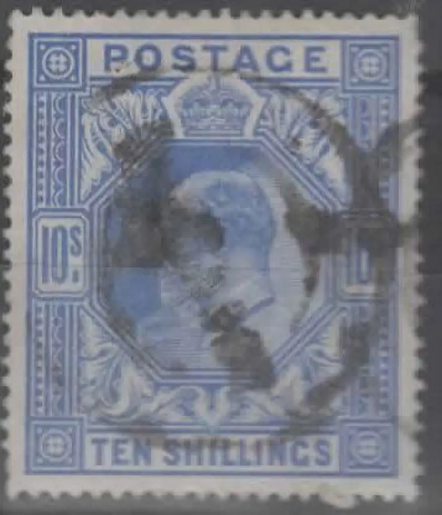 1902 10/- ultramarine KEVII. Sound used with ... Image 1++