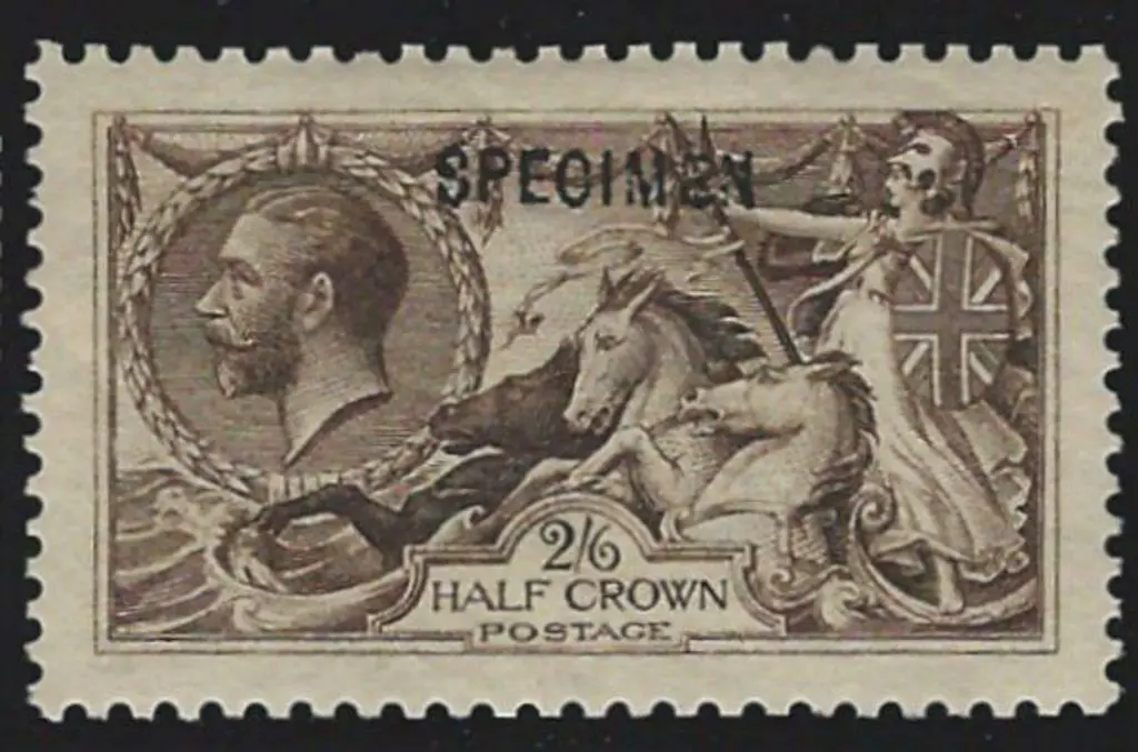 1913 2/6d deep sepia-brown. Waterlow ovptd ... Image 1++