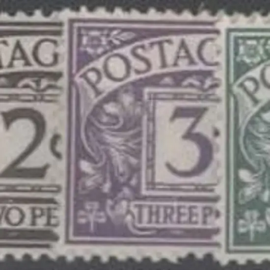 1914/22 ½d to 1/- Postage Dues simple cypher wmk ...