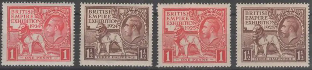 1924 & 1925 British Empire Exhibition pairs. MUH ... Image 1++