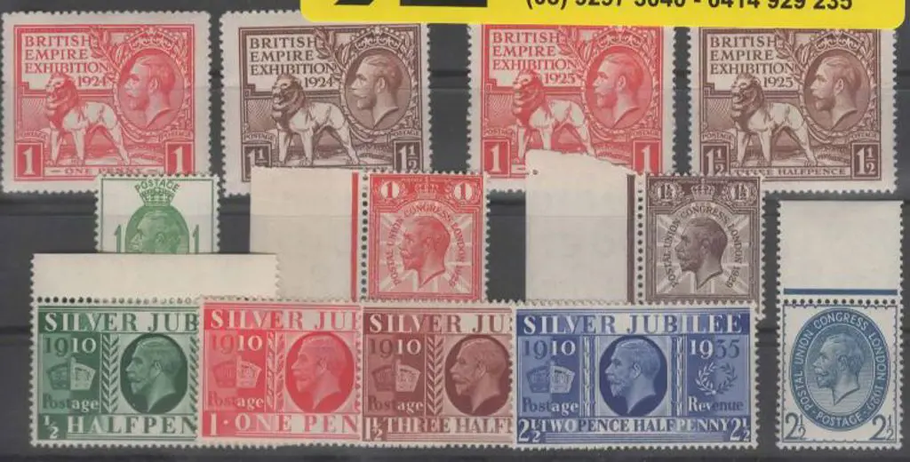 1924 & 1925 British Empire Exhibition pairs with ... Image 1++