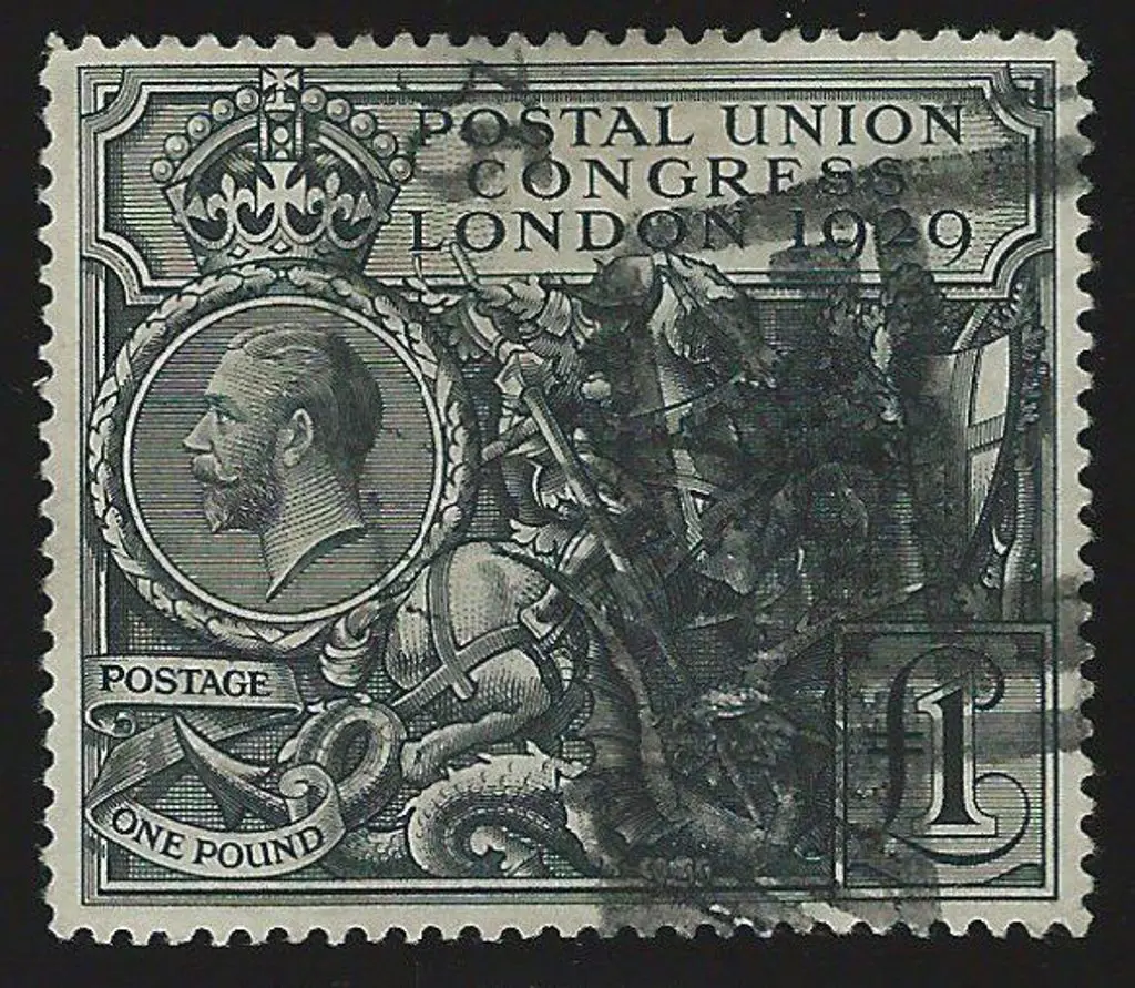 1929 £1 P.U.C. sound used with heavy parcel ... Image 1++