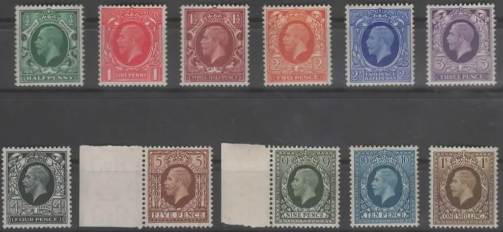 1934/36 KGV photogravure set of 11. MUH SG 439/49 ... Image 1++
