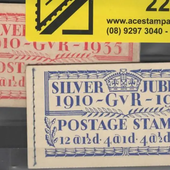 1935 KGV Silver Jubilee booklets for 2/- (blue ...
