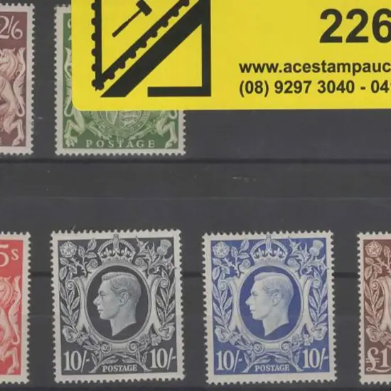 1939/48 KGVI high set of 6 with both shades of ...