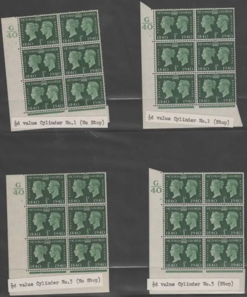 1940 (6th May) Stamps Centenary set on FDC x 3 ... Image 1++