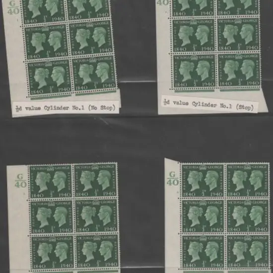 1940 (6th May) Stamps Centenary set on FDC x 3 ...