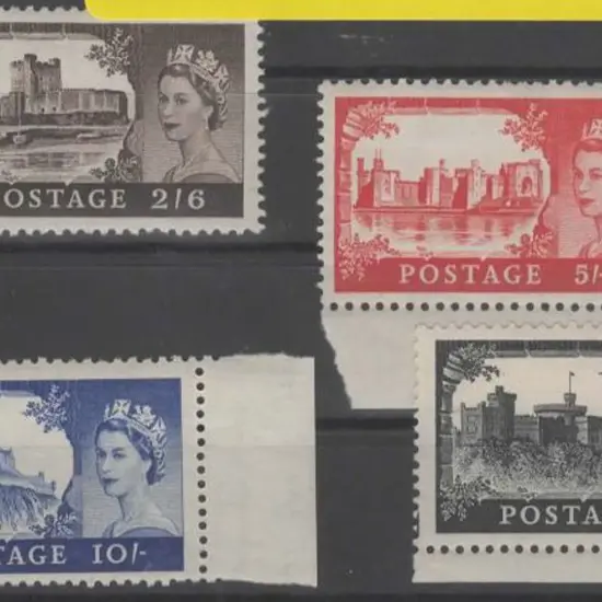 1955/58 QEII Castles by Waterlow. Fresh MUH & well ...