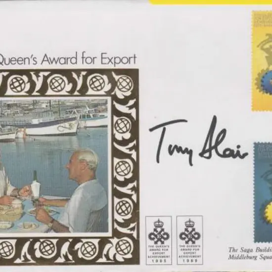 1989 Queens Award for Export Benham Saga silk FDC ...