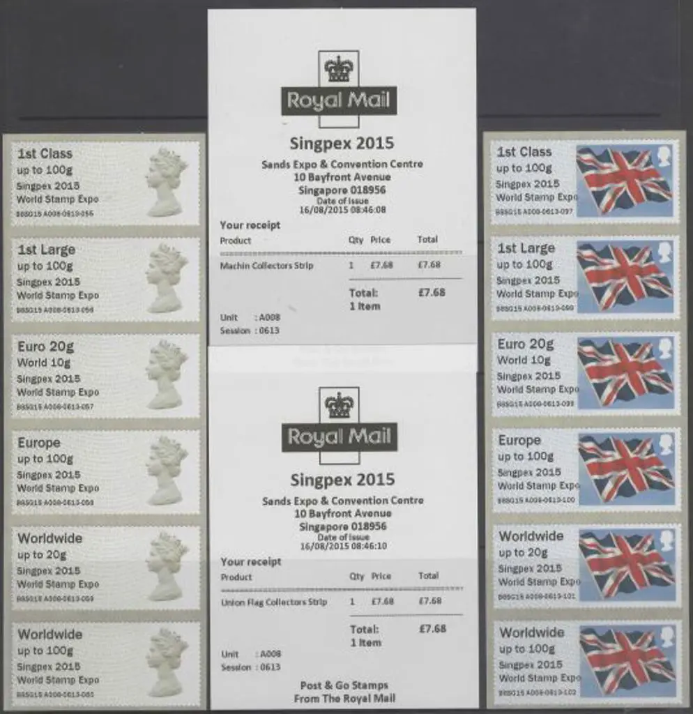 2015 Post & Go A008 "Singpex 2015 World Stamp ... Image 1++