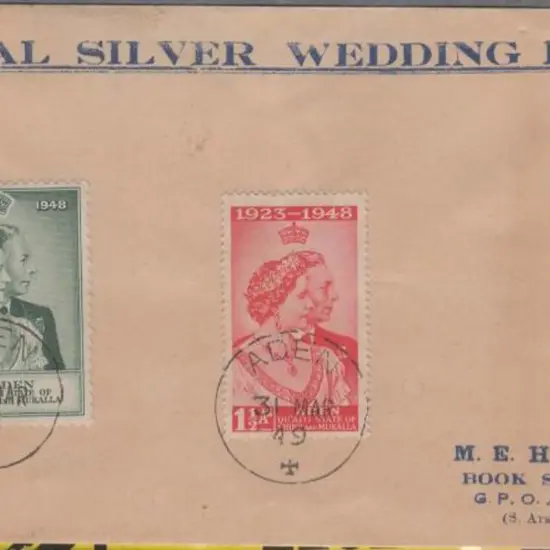 Aden - Qu'aiti State 1949 (31st Mar) RSW pair on ...