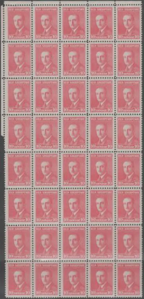 Albania 1925 10q President Zogu, perf. 11½ part ... Image 1++