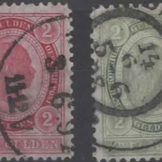 Austria 1890 2g carmine-lake, line perf. 13 & 1898 ...