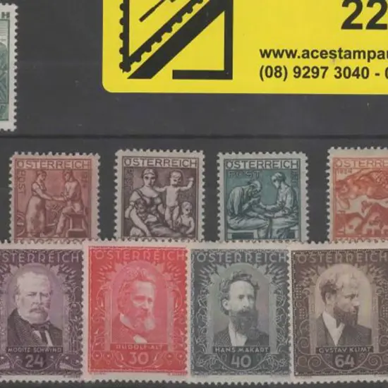 Austria 1924 Artists Fund & 1932 Painters charity ...