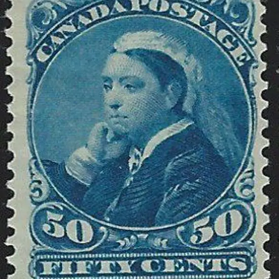 Canada 1893 20¢ vermilion & 50¢ blue QV. MLH & ...