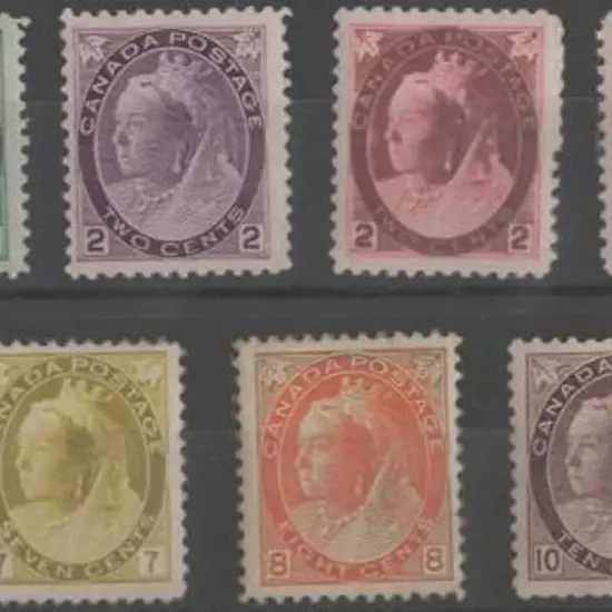Canada 1898/1902 QV set of 11 MLH. Unfortunately ...