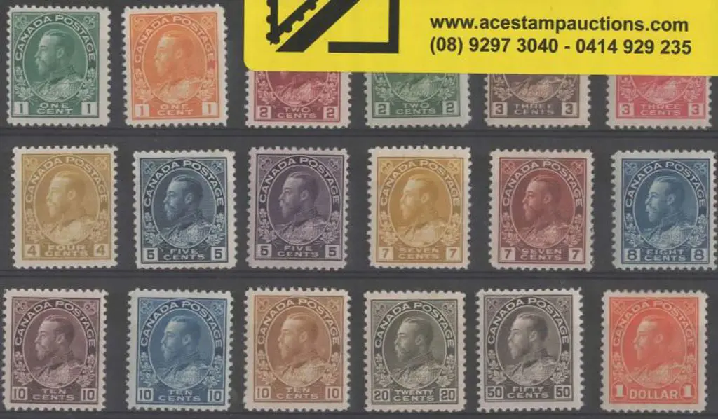 Canada 1911/22 & 1922/31 KGV sets with fresh ... Image 1++