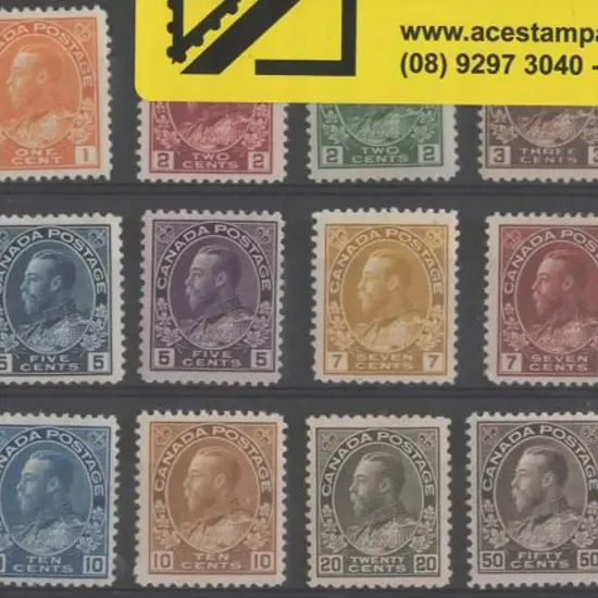 Canada 1911/22 & 1922/31 KGV sets with fresh ...