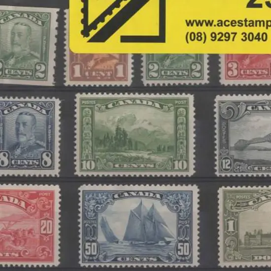 Canada 1928/29 Defins to $1 incl 1¢ & 2¢ coils. 1¢ ...