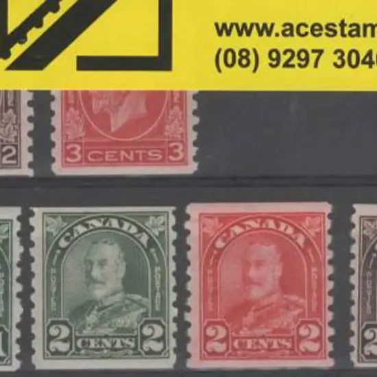Canada 1930/31 & 1932/33 coils MLH (1¢ green MUH). ...