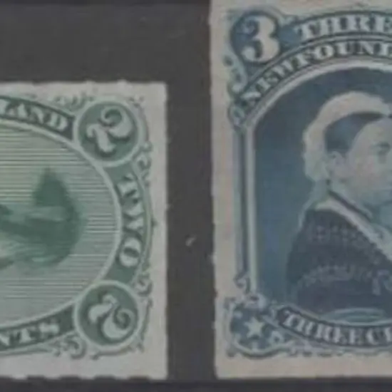 Canada-Newfoundland 1876/79 Pictorial rouletted ...