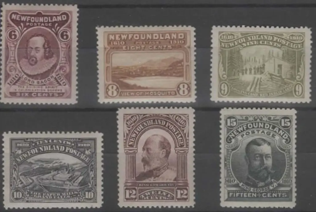 Canada-Newfoundland 1911 Pictorials recess printed ... Image 1++