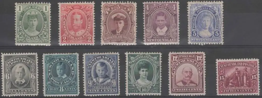 Canada-Newfoundland 1911 Coronation set of 11 MLH. ... Image 1++