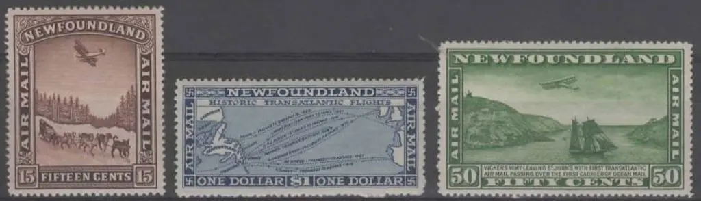 Canada-Newfoundland 1931 Airs set without wmk with ... Image 1++