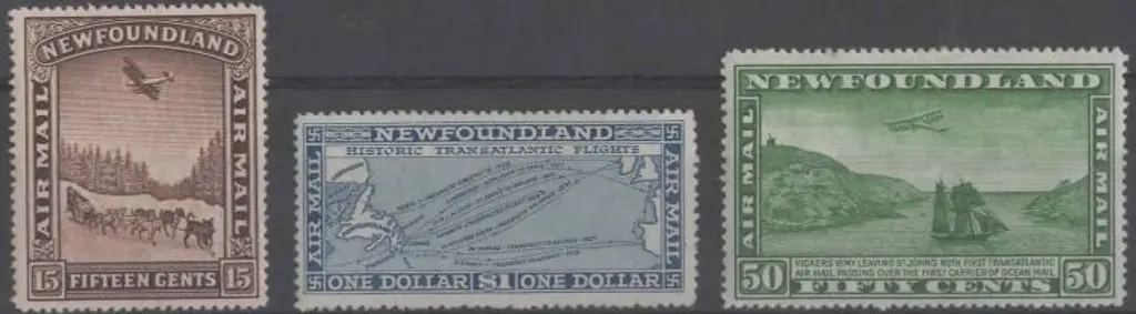 Canada-Newfoundland 1931 Airs set with wmk MLH. SG ... Image 1++