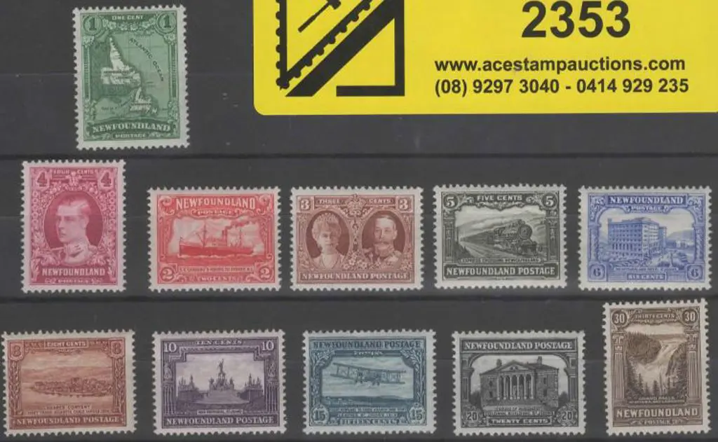Canada-Newfoundland 1931 Publicity set of 11 on ... Image 1++